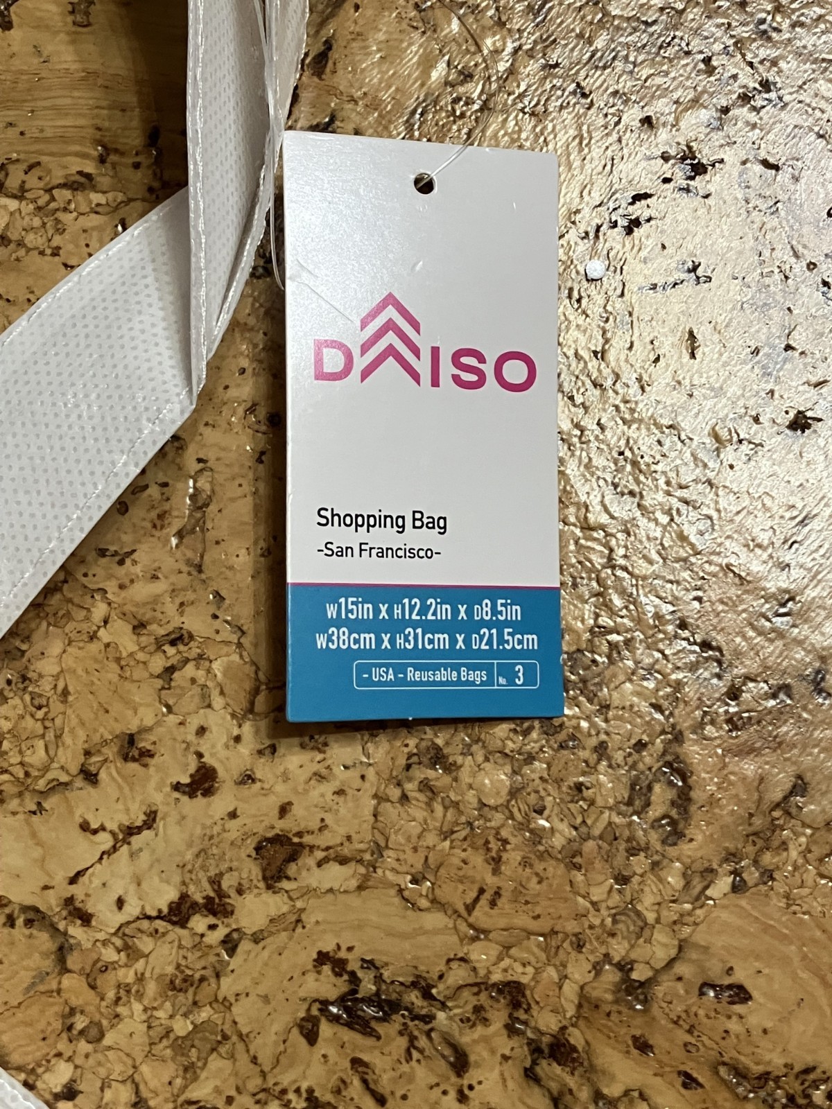 DAISO Reusable Shopping Tote Bag – SAN FRANCISCO – 12×15 NEW w/TAG US SELLER