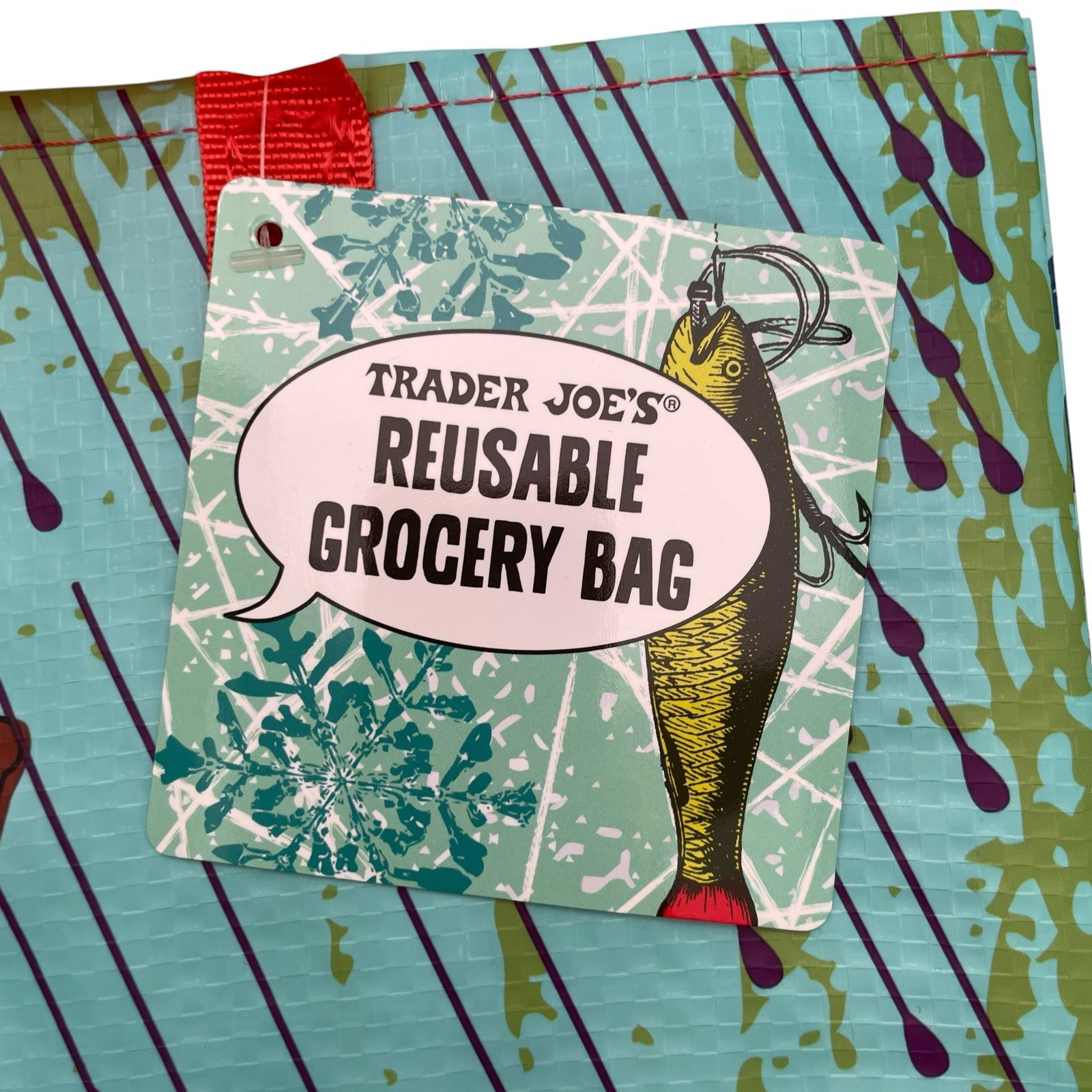 Trader Joe’s Bag Reusable Tote Minnesota Blue Steer Bull L’e Toile