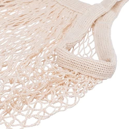 3 Pack Reusable Grocery Bags Cotton Net Shopping Tote Ecology Market String Bag