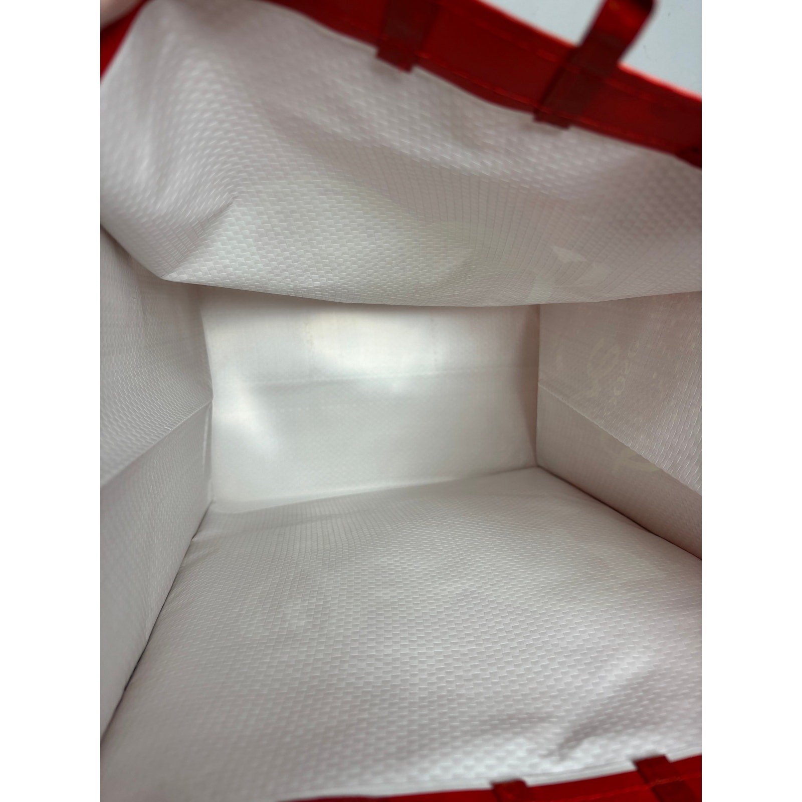 Lot 3x — Wegmans Christmas Love Holiday Festive Heart Reusable Tote Gift Bag NWT