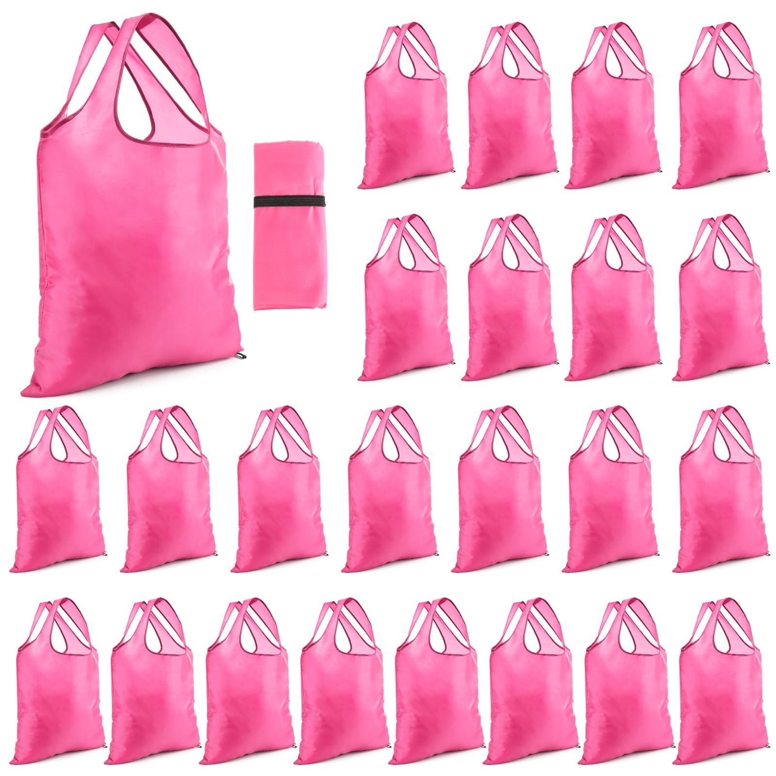 24 Pcs Durable Folding Reusable Grocery Bags Bulk Recycle Shopping Bags with …