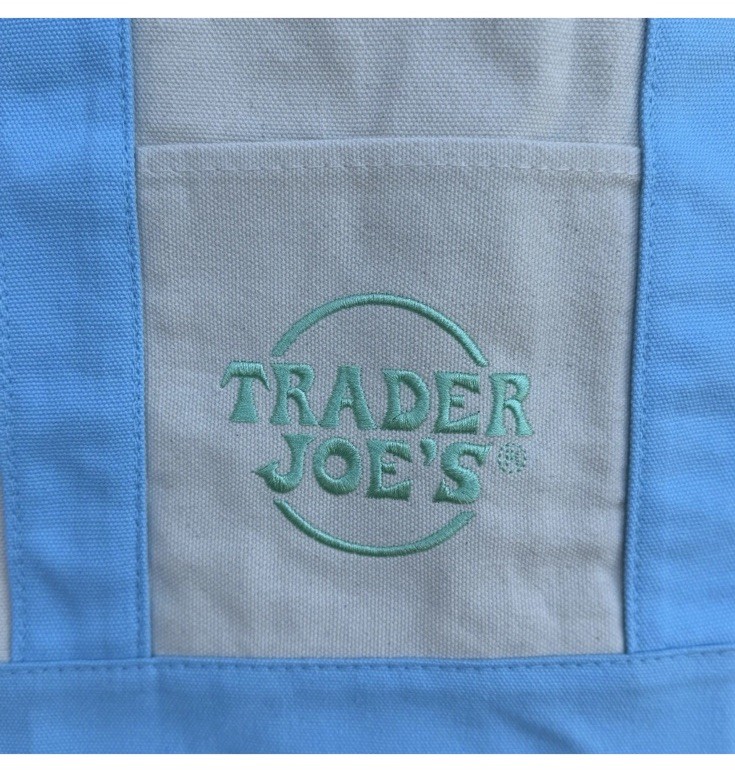 Trader Joe’s Mini Canvas Tote Bag Pastel Pink Green Blue Lavender 4 Set 🛍️💜