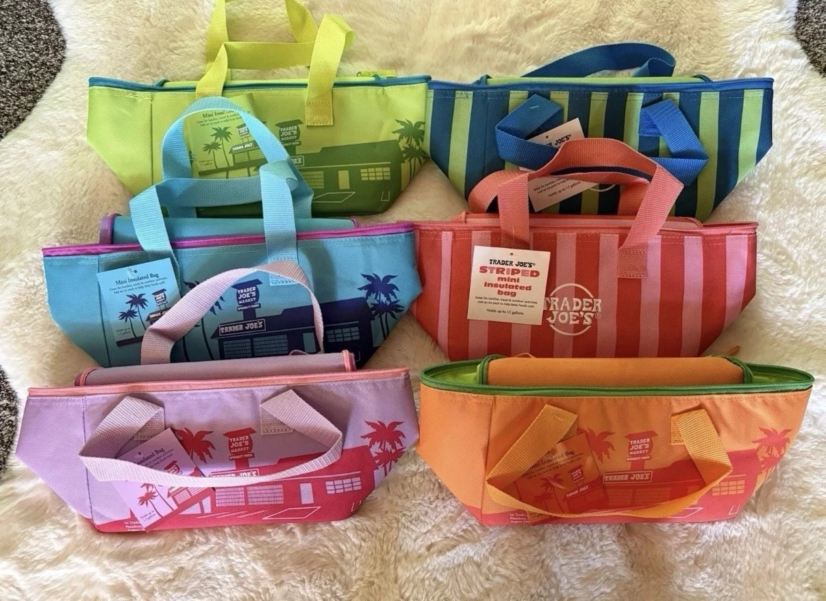 🔥2026 Trader Joe’s Limited Edition Mini Insulated Tote Summer (Set of 6/Single)