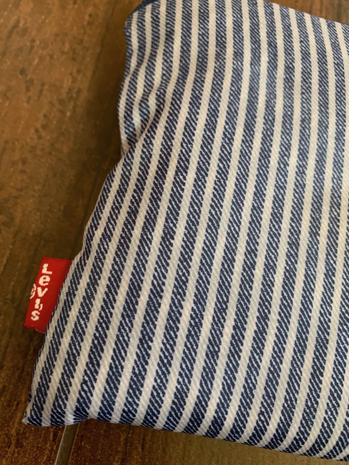 New Levi’s x Target Striped Reusable Shopping Bag Tote – White/Navy Blue