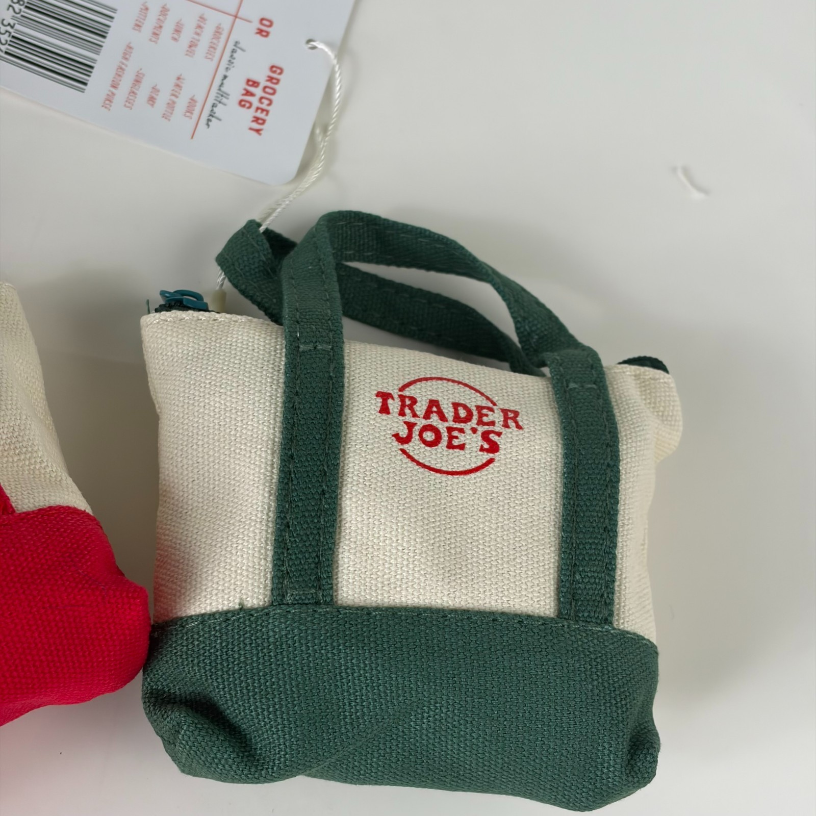 Set of 3 Trader Joe’s Canvas Micro Tote With Storage Bag 2025 Christmas Limited