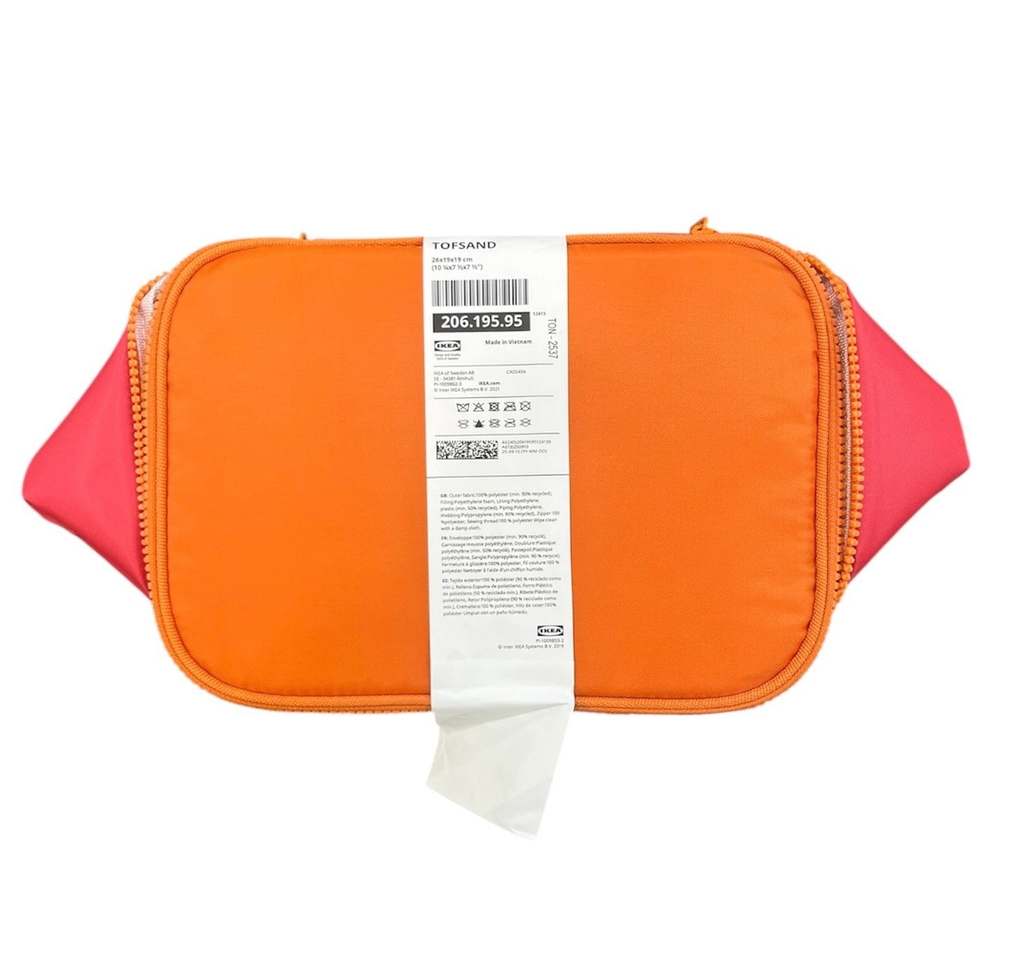 New TOFSAND Cooler Bag Pink/Orange 26x19x19 cm (10 ¼x7 ½x7 ½ “) 206.195.95