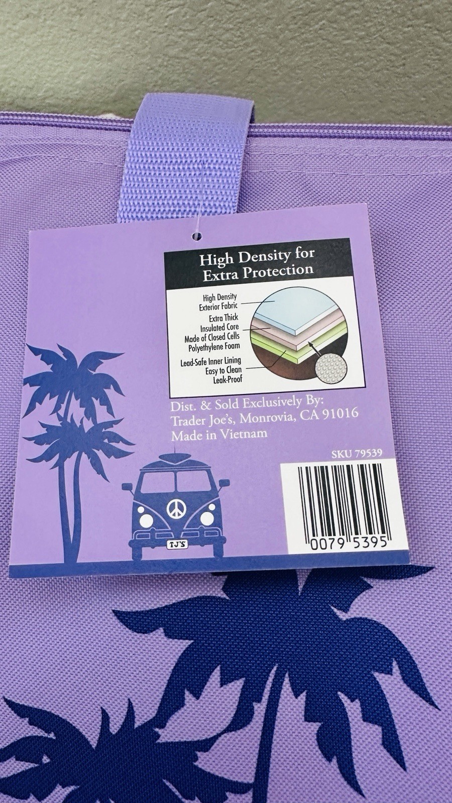 Trader Joe’s Insulated Leak-Proof Reusable Tote Bags Large & Mini Multicolor Set