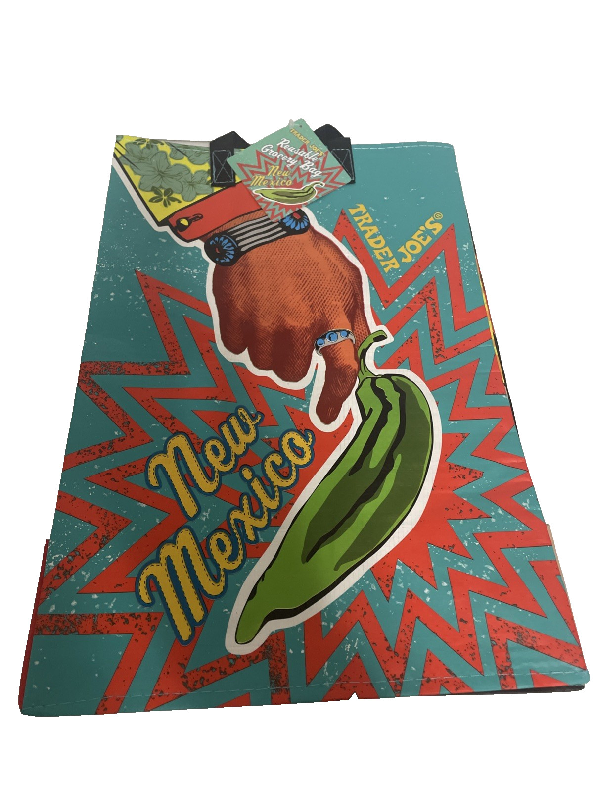 NWT Trader Joe’s New Mexico Zia Souvenir Bag Reusable Shopping Grocery Tote Bag