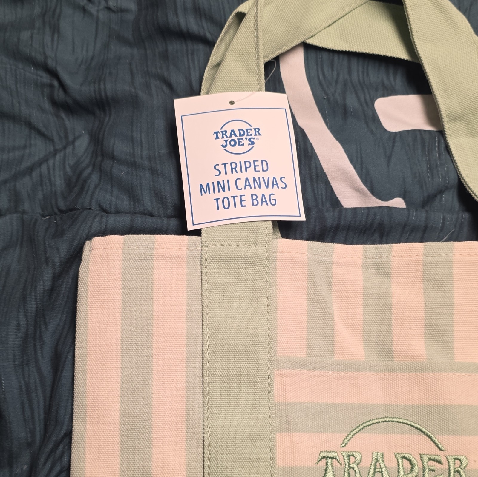 Trader Joe’s set of 4 Striped Multicolor Tote Bag 2026 Limited Edition Set of 4