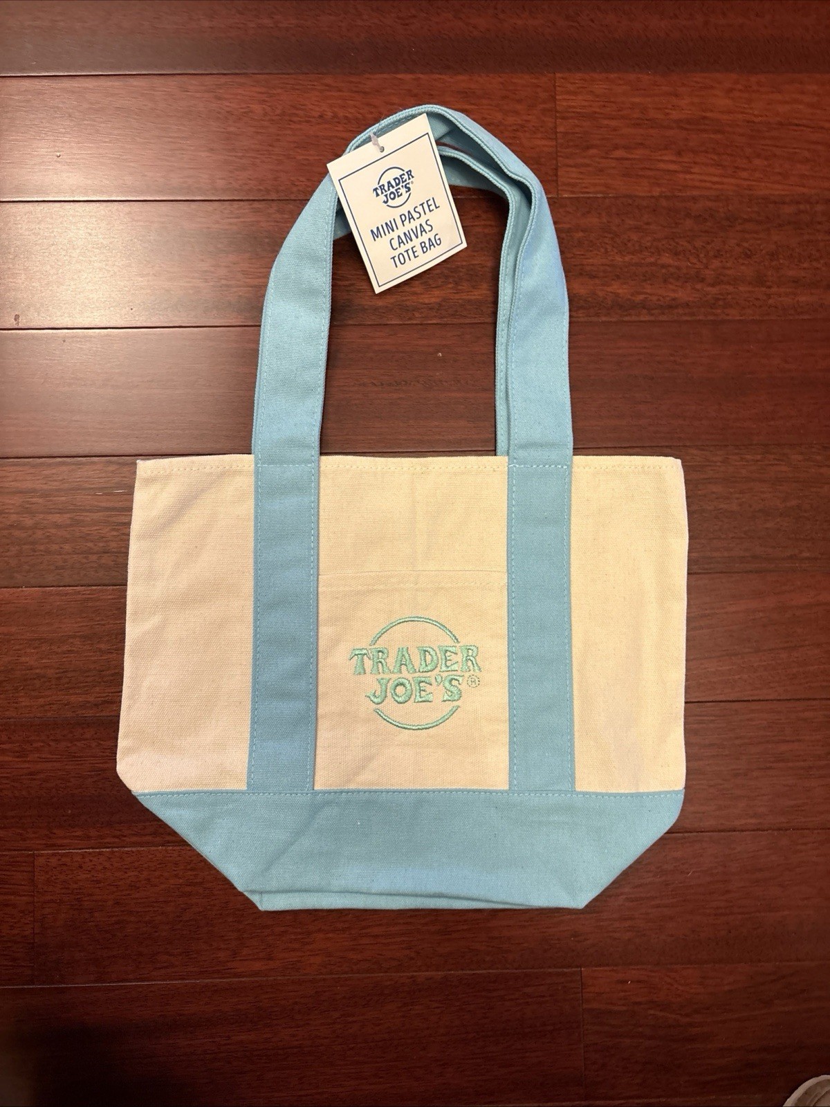 New 2026 Trader Joe’s Spring Mini Pastel Canvas Tote Bag Set Of 4
