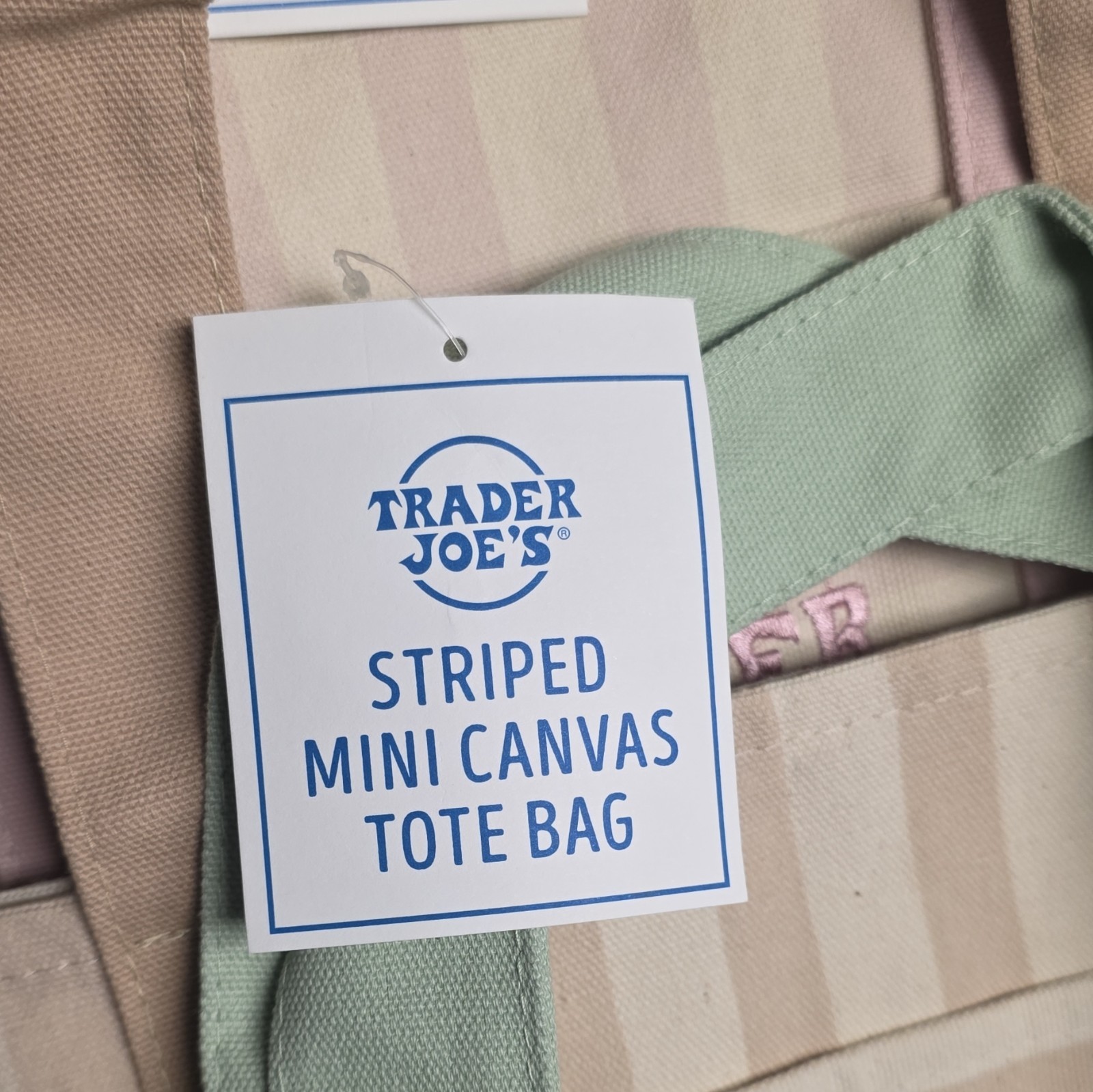 Trader Joe’s set of 4 Striped Multicolor Tote Bag 2026 Limited Edition Set of 4