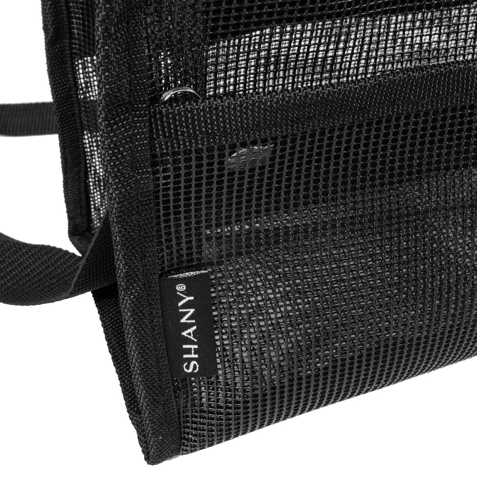 SHANY Collapsible Makeup Tools Travel Mesh 14.5x9x6 Inch (Pack of 1), BLACK