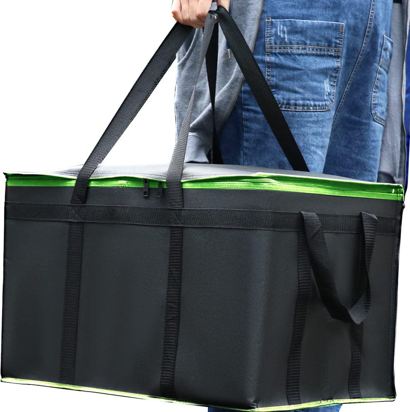 Insulated Grocery Shopping Bags 2 Pack Large Reusable Food Cooler Tote