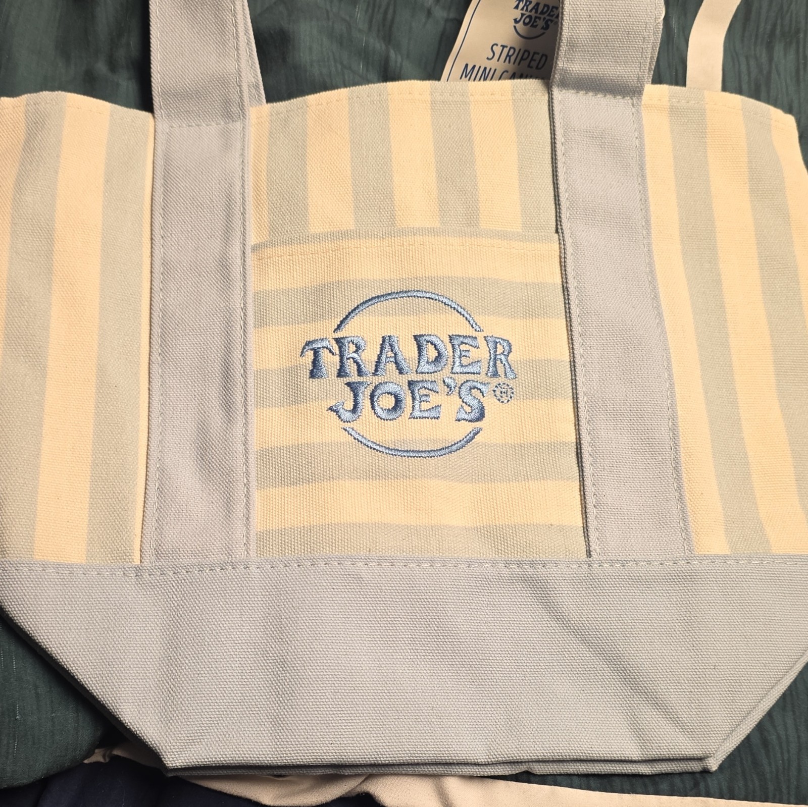 Trader Joe’s set of 4 Striped Multicolor Tote Bag 2026 Limited Edition Set of 4