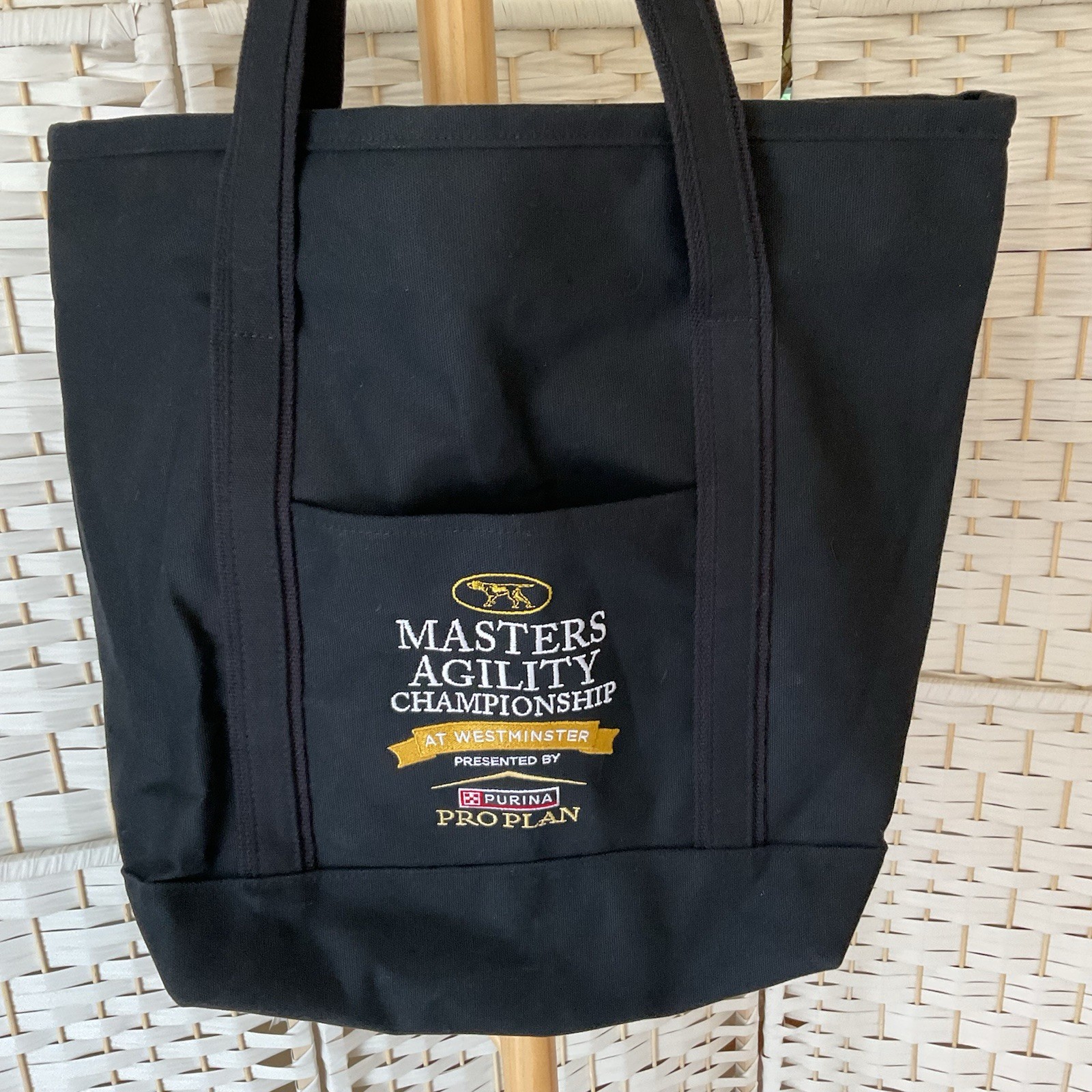 Extra Large Canvas Black Tote Bag From Westminister