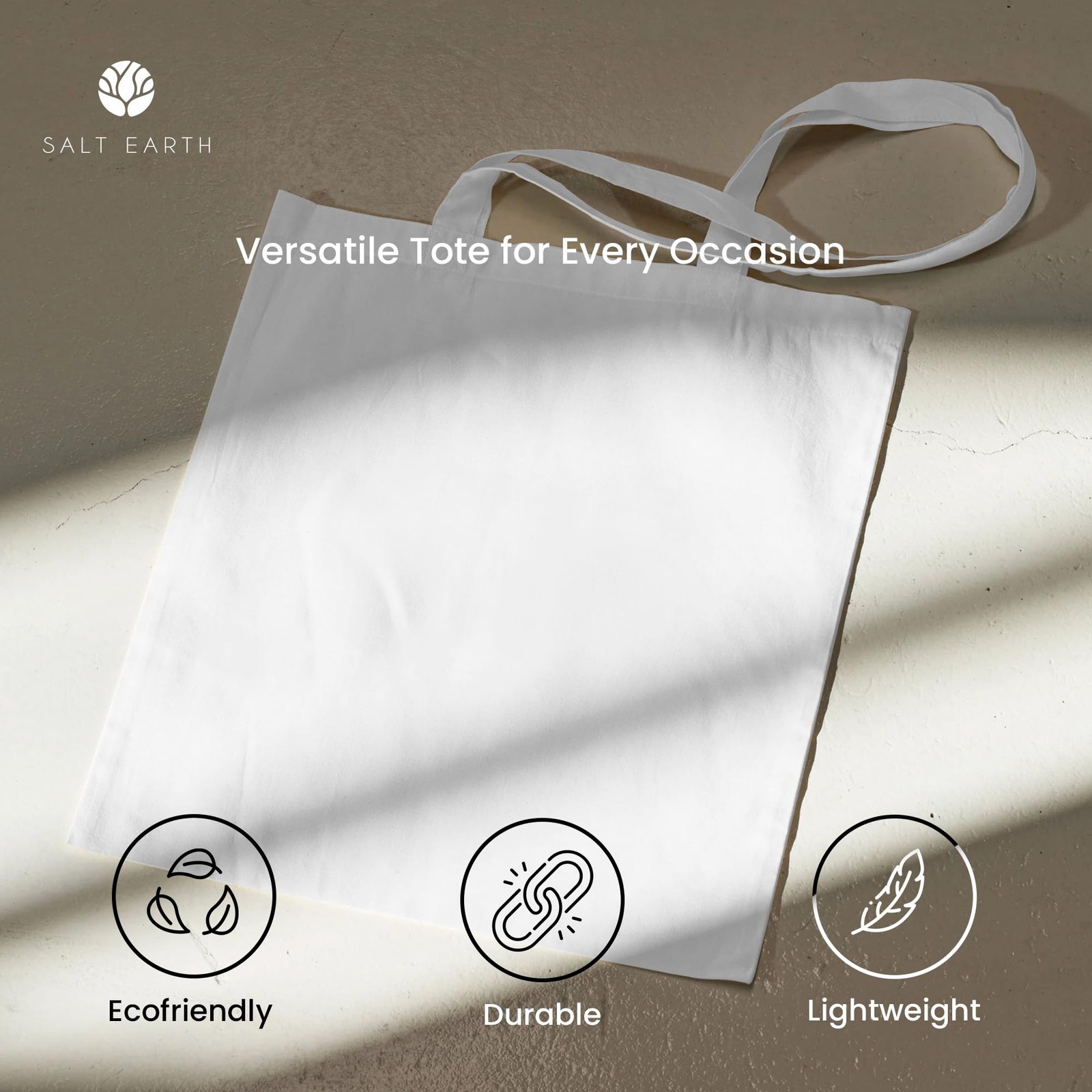 5| 6| 12| 24| 48| 100| 200 Pack Canvas Tote Bags Bulk, Lightweight Bulk Reusa…