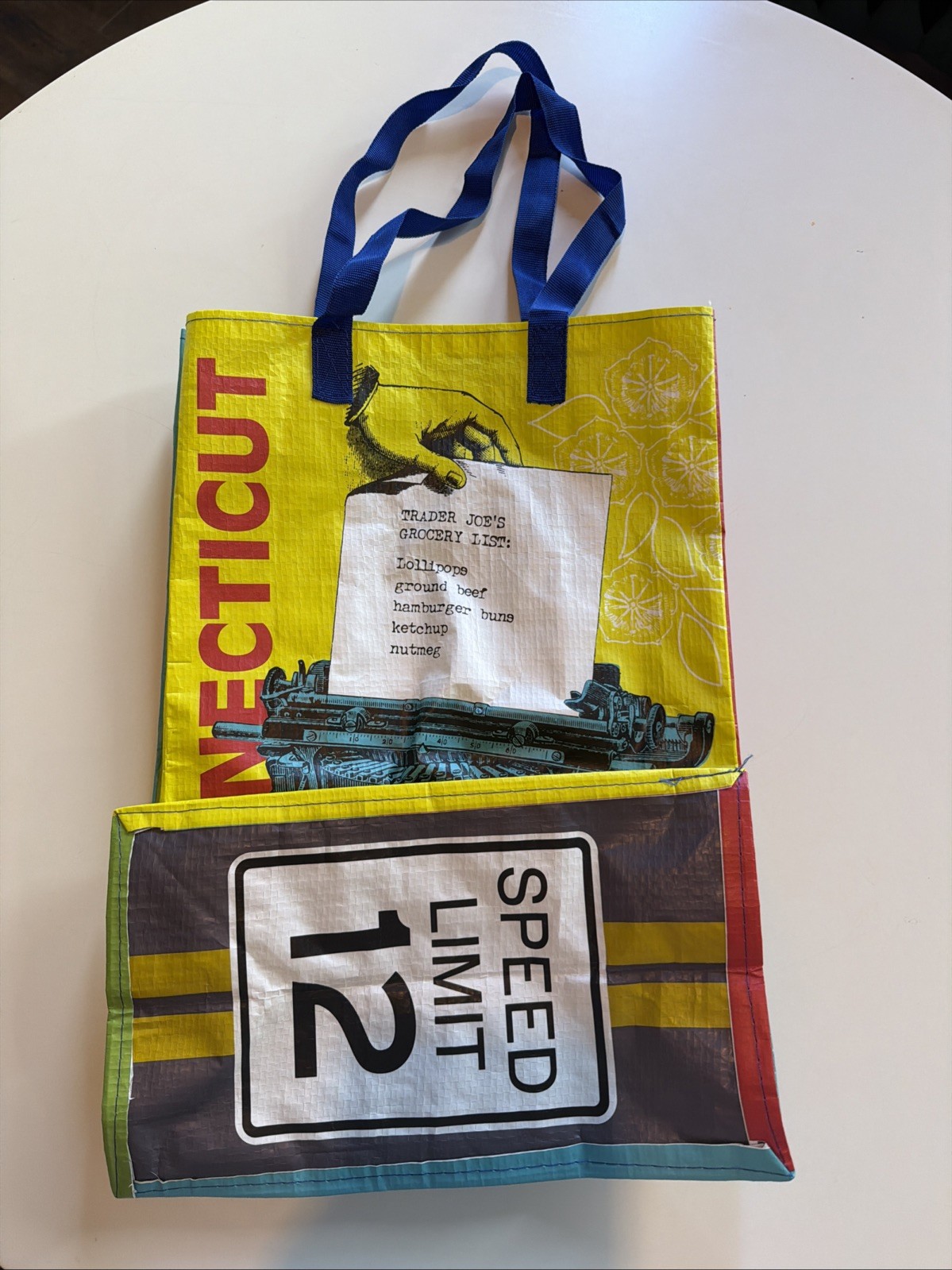 Trader Joe’s Connecticut Reusable State/Region Tote Polypropylene Bag – 6Gal