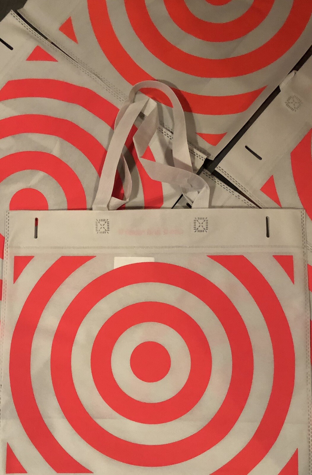 6 (Six) Target Brand Reusable Tote Bags BRAND NEW! DURABLE! Quick Shipping!