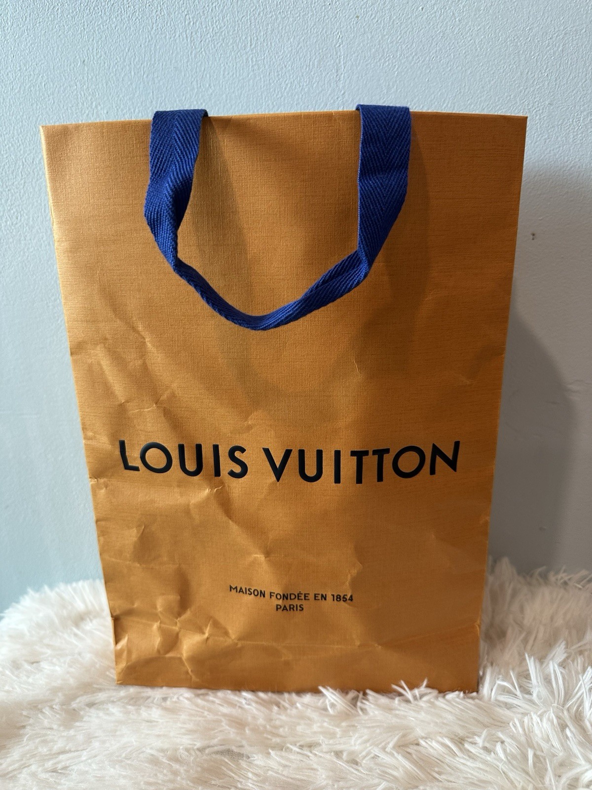 Authentic Louis Vuitton Reusable Shopping Bag Foldable 13x10x4 in