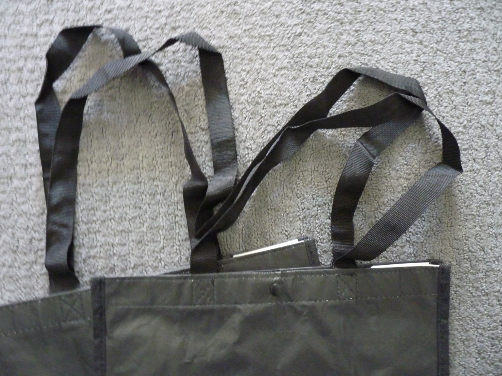 Lululemon Reusable Shopping Tote Bags (3) Large Totes Two Different Designs/Size