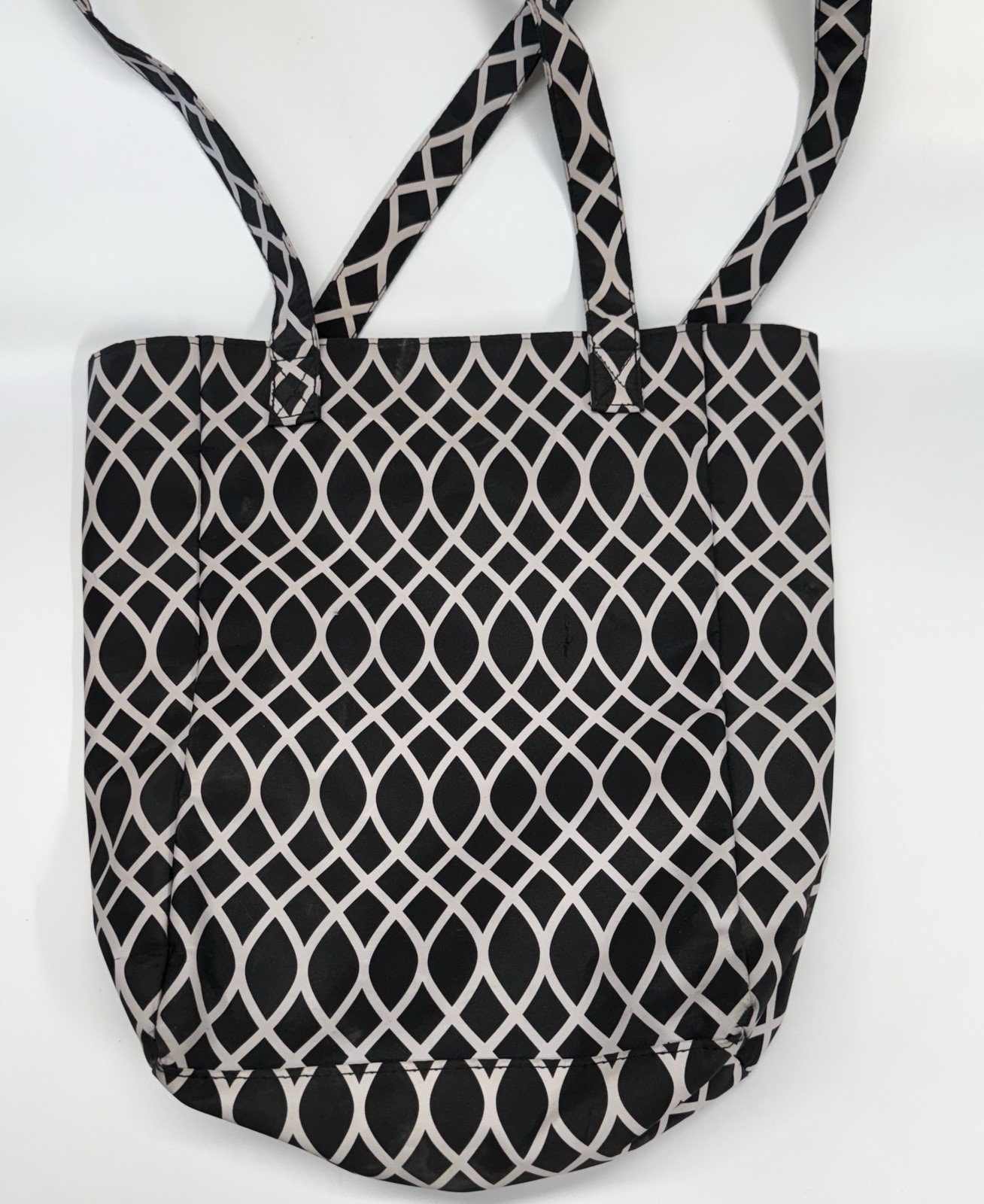 The Pampered Chef Tote Bag Black White Inside Pocket