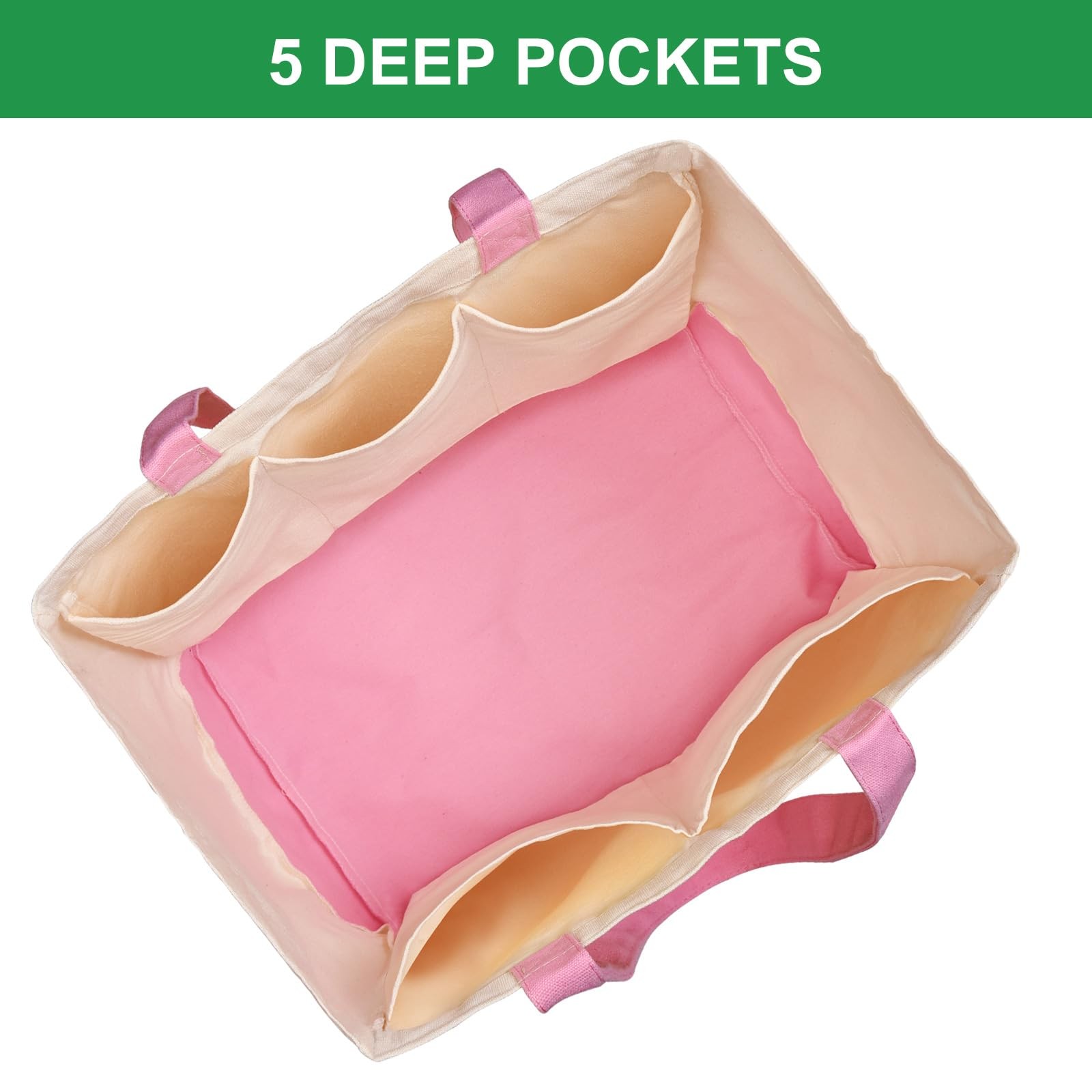 CNaiyunpin 3 Pack Canvas Reusable Grocery Bags Heavy Duty, 8.3 gal Foldable L…