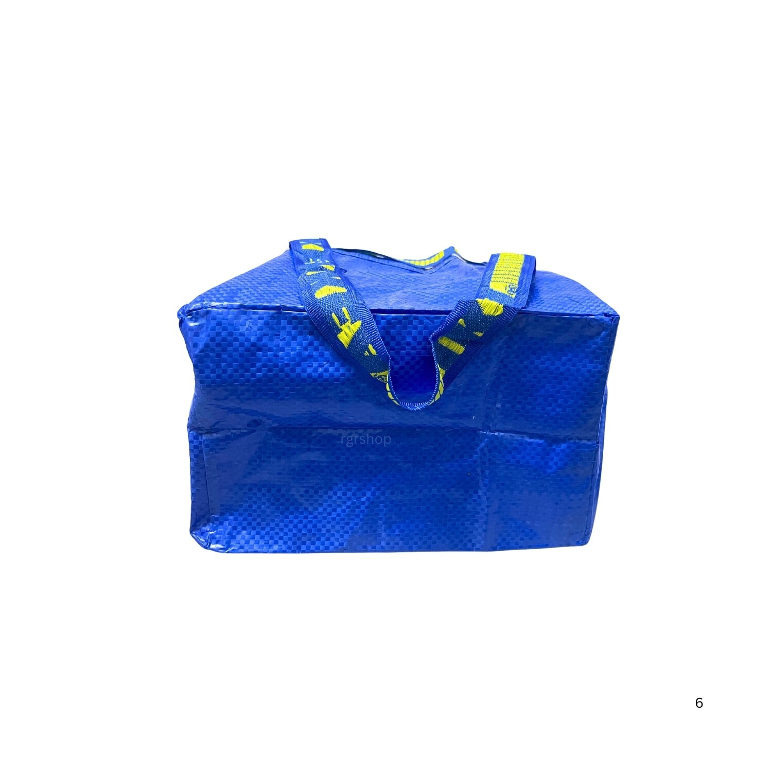 5x IKEA Small BLUE BAG Shopping Grocery Laundry Travel Storage Tote Bags Strong