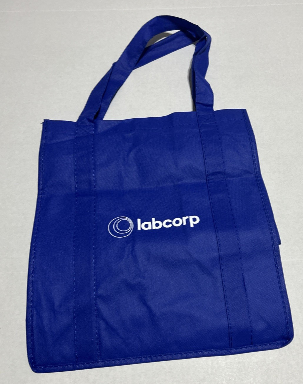 LabCorp Navy Blue Non-Woven Shopper Tote – Reusable Logo Bag, New, Eco Friendly