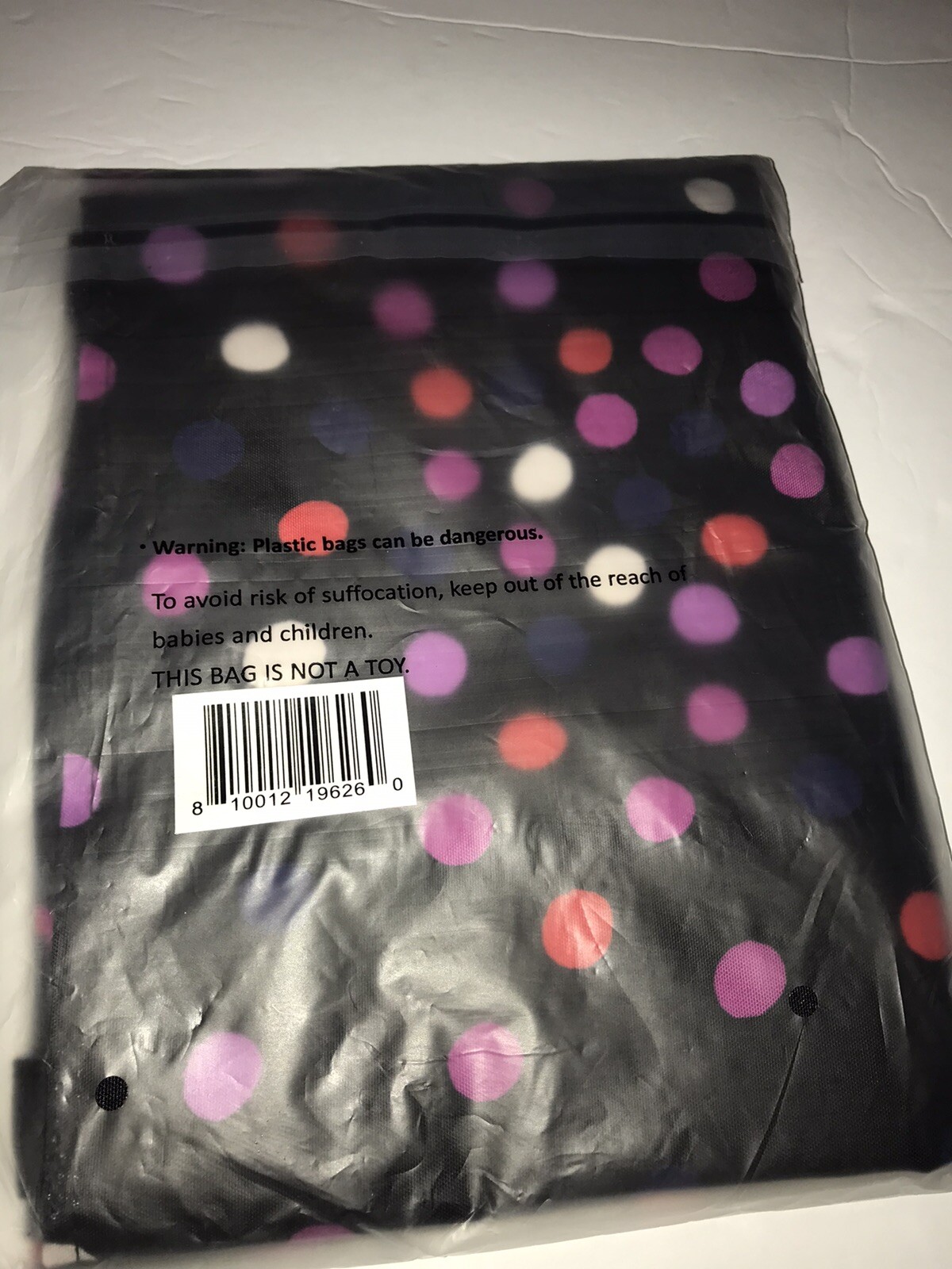 Kate Spade Confetti Black Fabric Polka Dot Shopper Tote