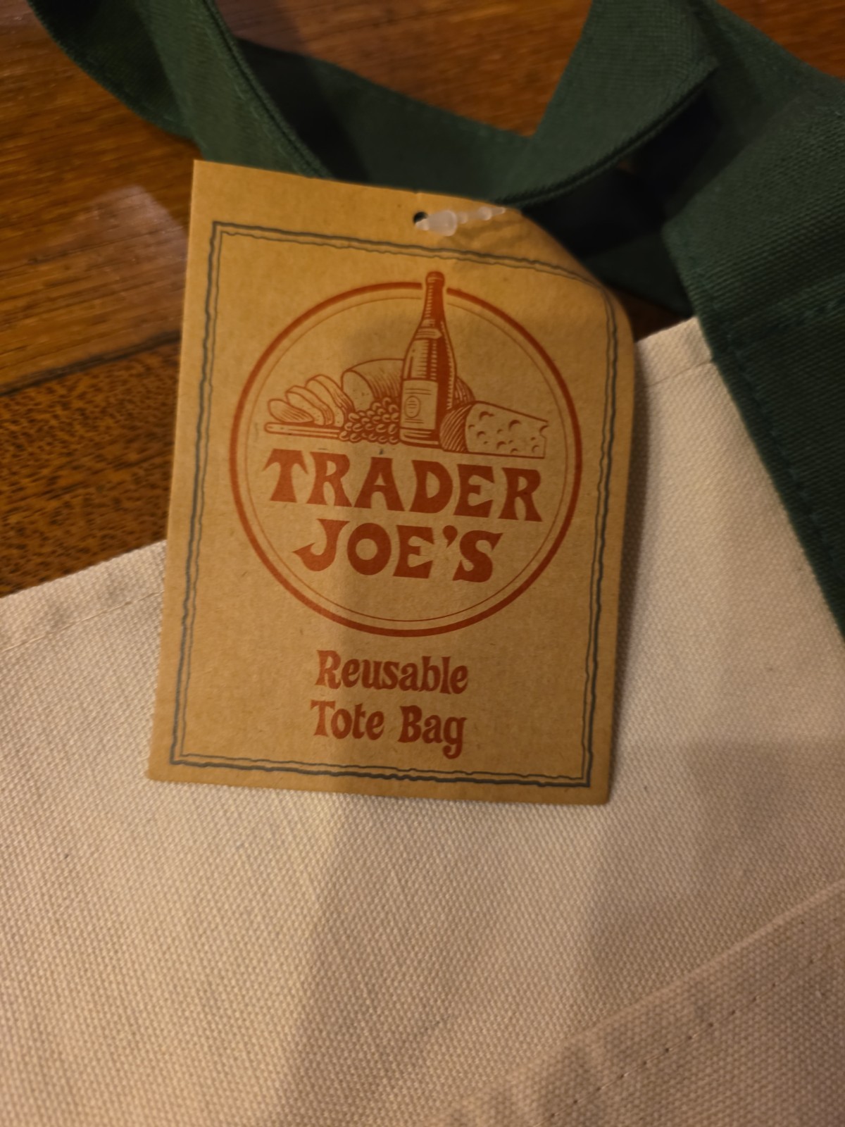 Trader Joe’s Tote Bag Green Large 2025 Christmas Release NWT