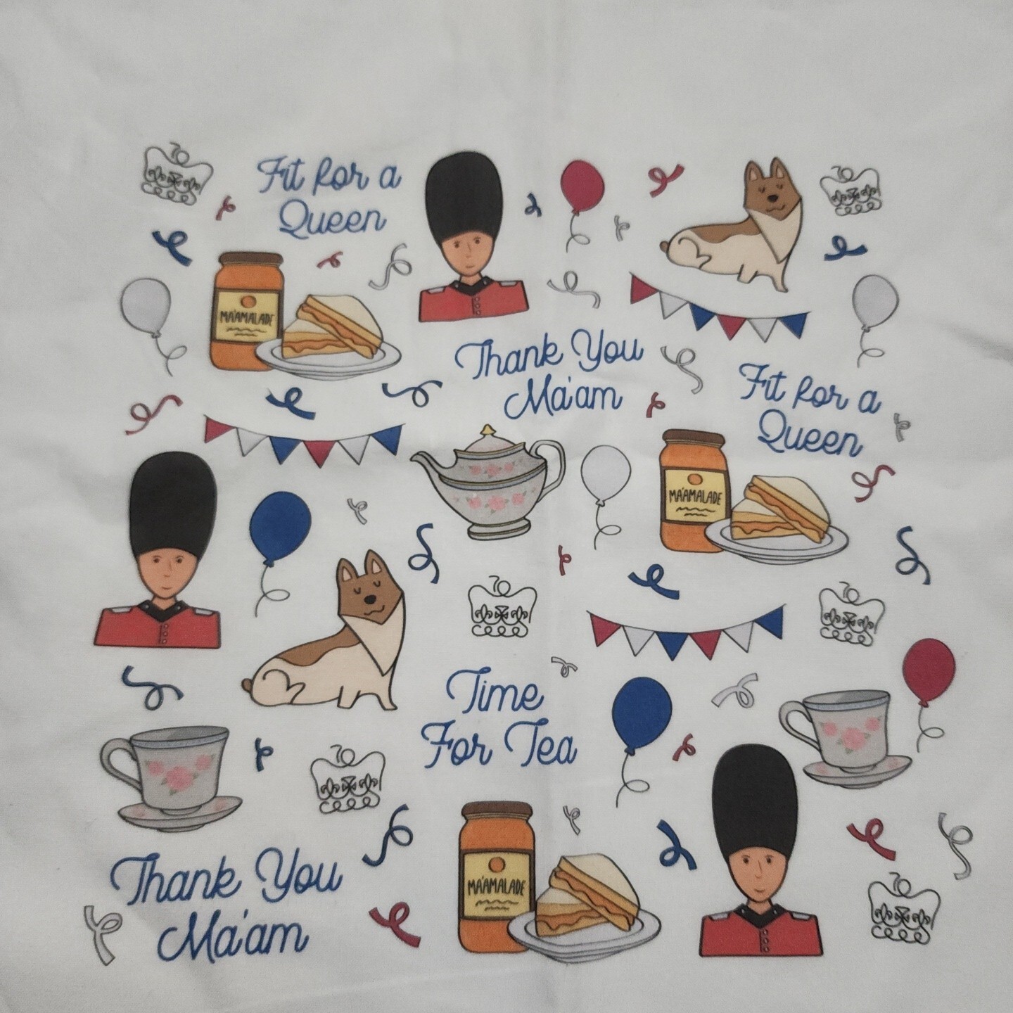 Royal Collection Trust Thank You Ma’am Corgi Bag Queen Elizabeth 1926 2022 White