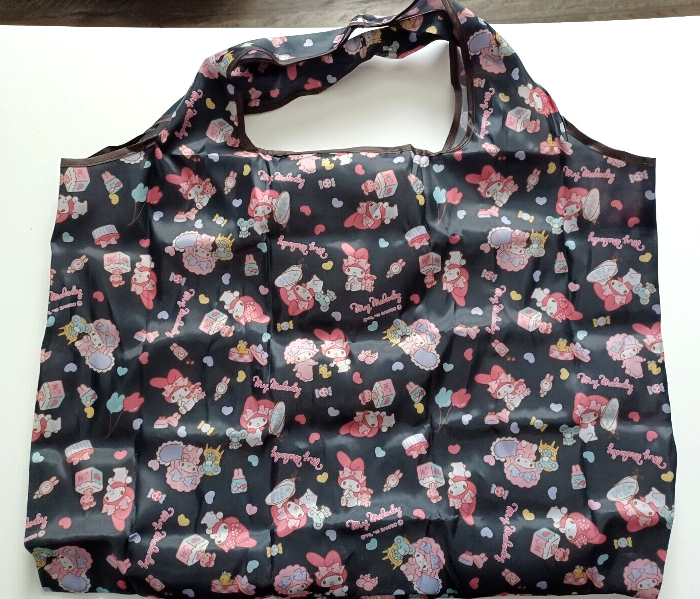 MY MELODY – SANRIO Large Folding Shopping ECO BAG Reusable Ships From USA! L@@K!