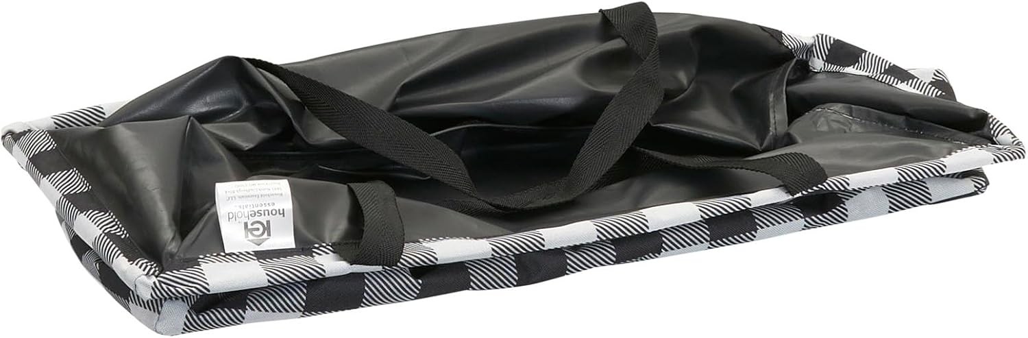 Black and White Check Krush Container Multifunctional Tote Bag