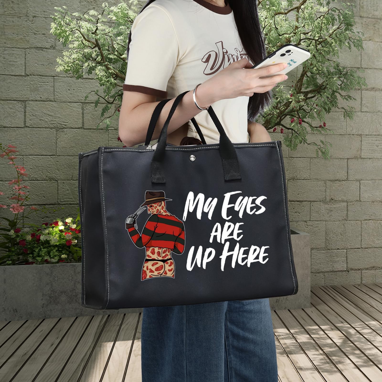 WZMPA Horror Movie Cosmetic 23cm x 17cm or 9.05 inches x 6.69 inches, Black