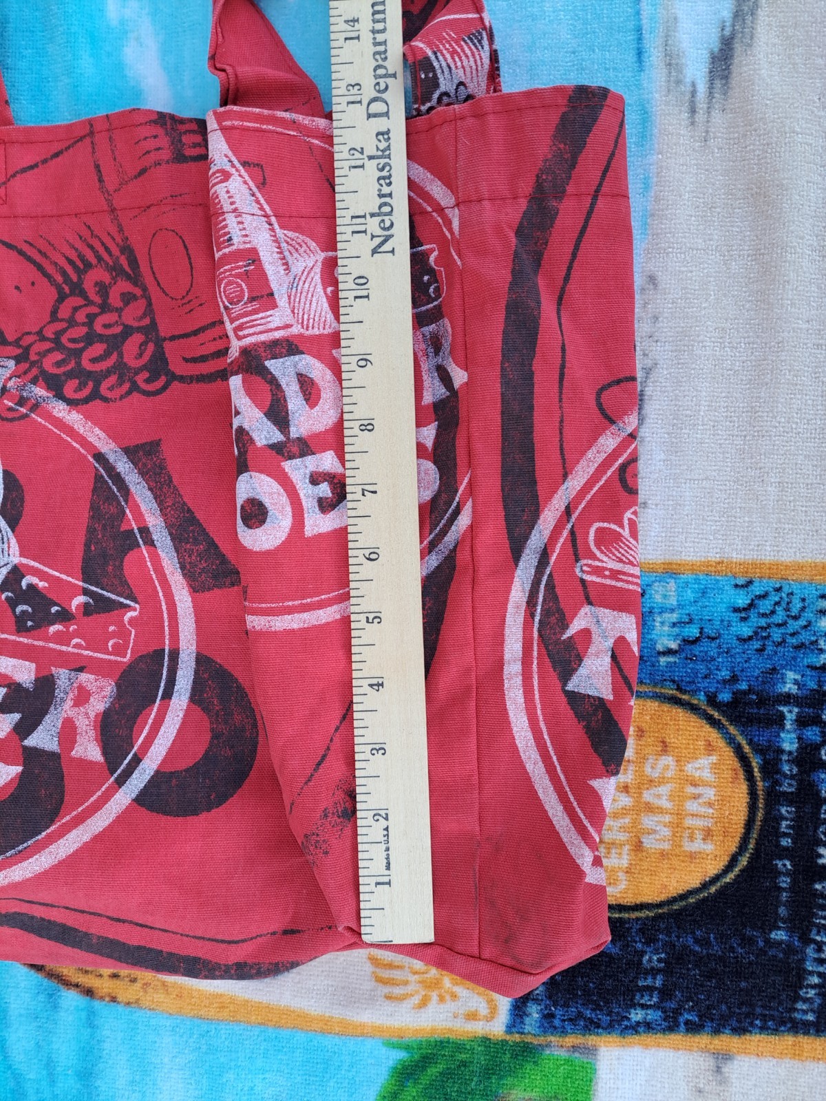 Trader Joe’s MADE IN USA Red Canvas Cheese And Bread Tote Bag BIN88