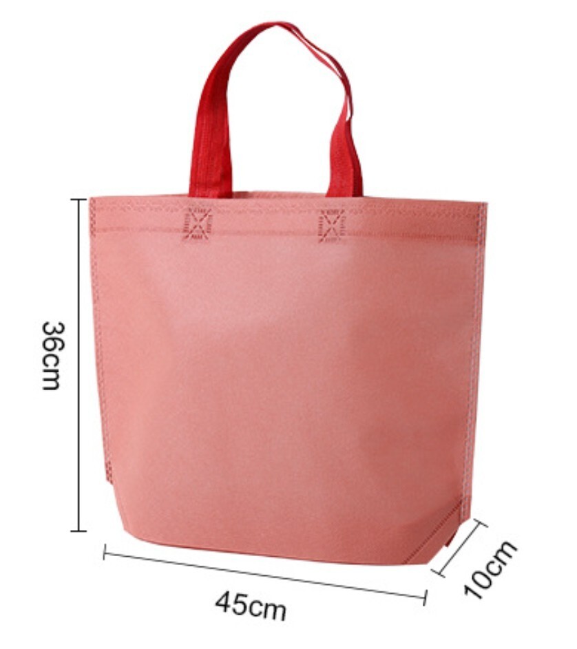 100 Non-Woven Reusable Shopping Tote Bags, Travel Party Tote Bags – 100 Bags
