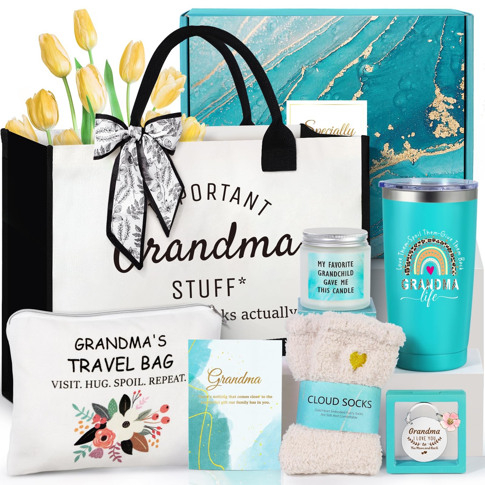 Grandma Gift Set, Christmas & Birthday Gifts for Grandma, Funny Mother’s Day …