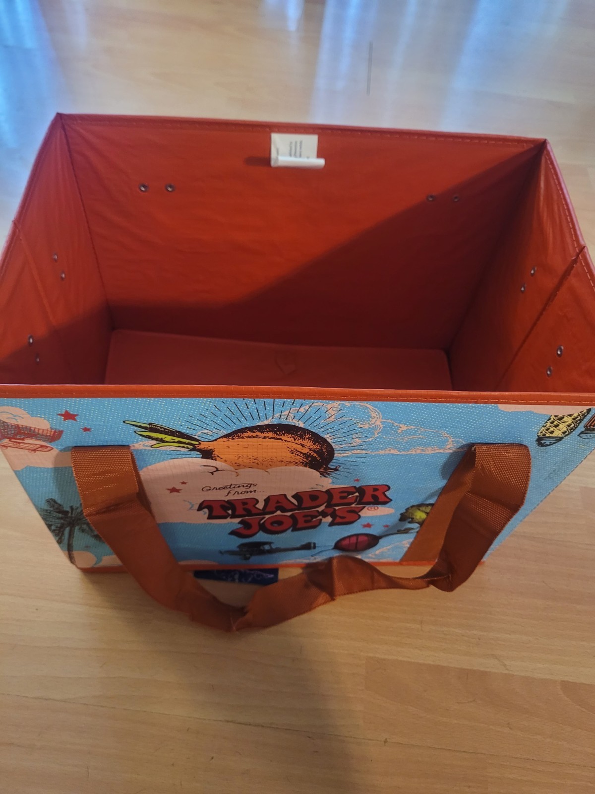 Trader Joes Collapsible Box Bag 14x11x10