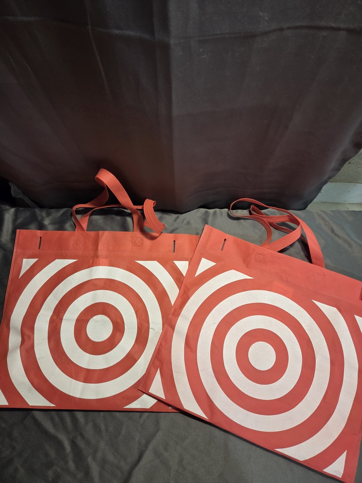 Reusable RED Target Shopping Tote Bag 15×17 target logo 2 Pack