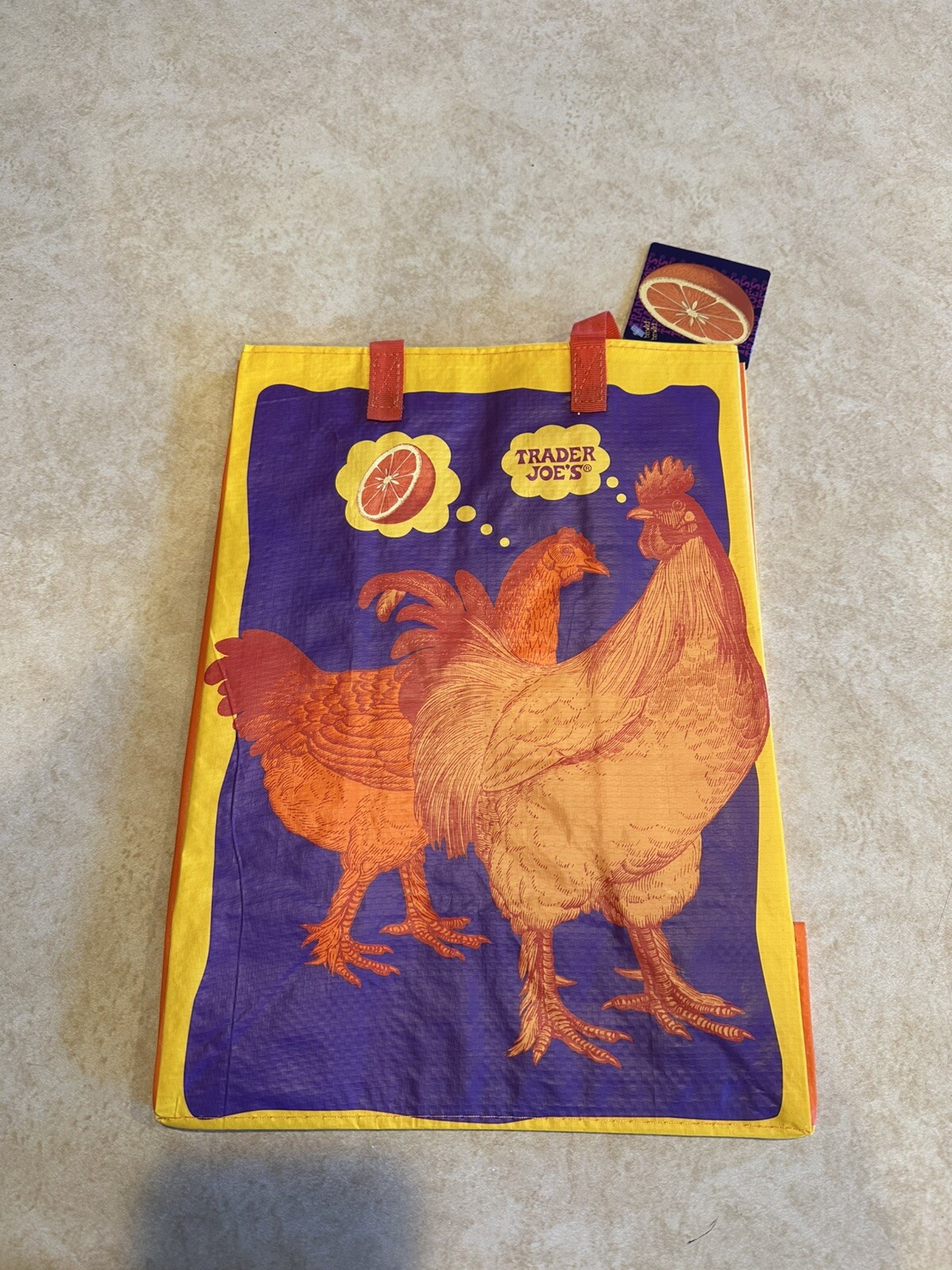 TRADER JOE’S MANDARIN ORANGE CHICKEN Reusable Shopping Bag New W/ Tags Exclusive