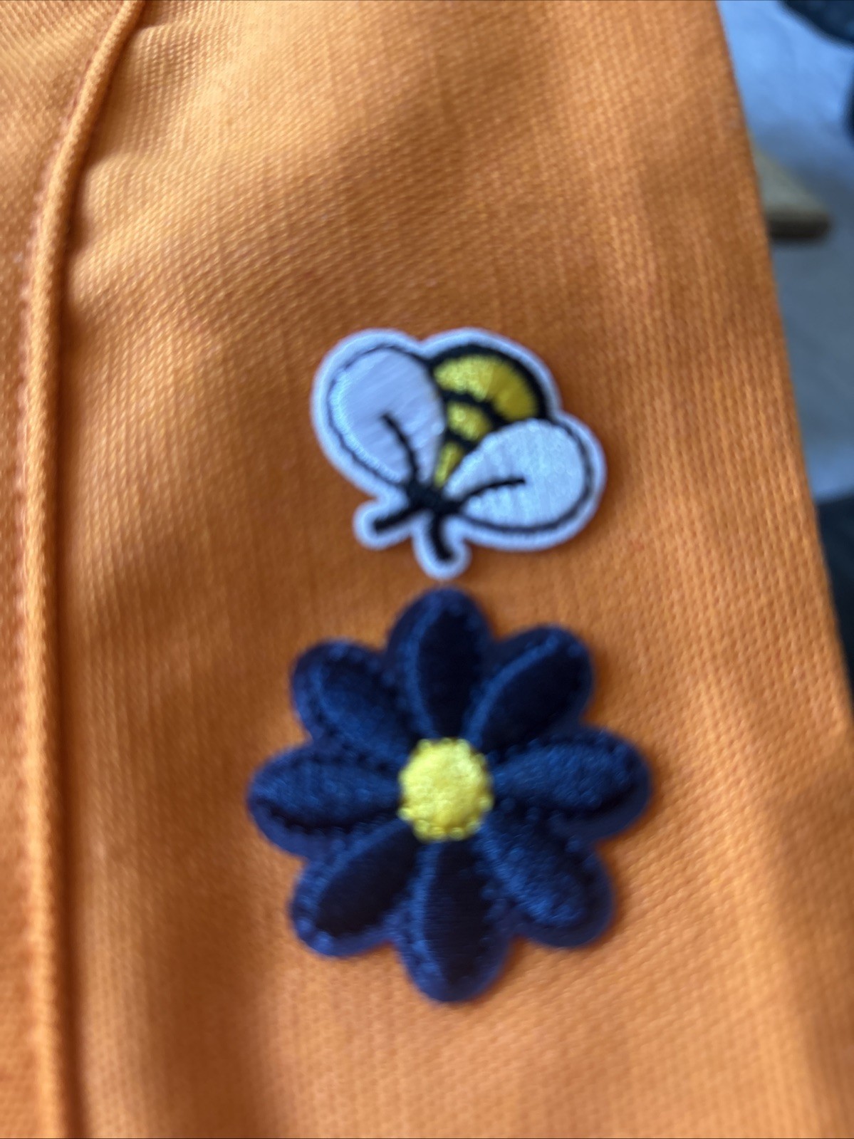 Trader Joe’s Mini Bag Embroidery Special 4 Flowers and 2 Bees