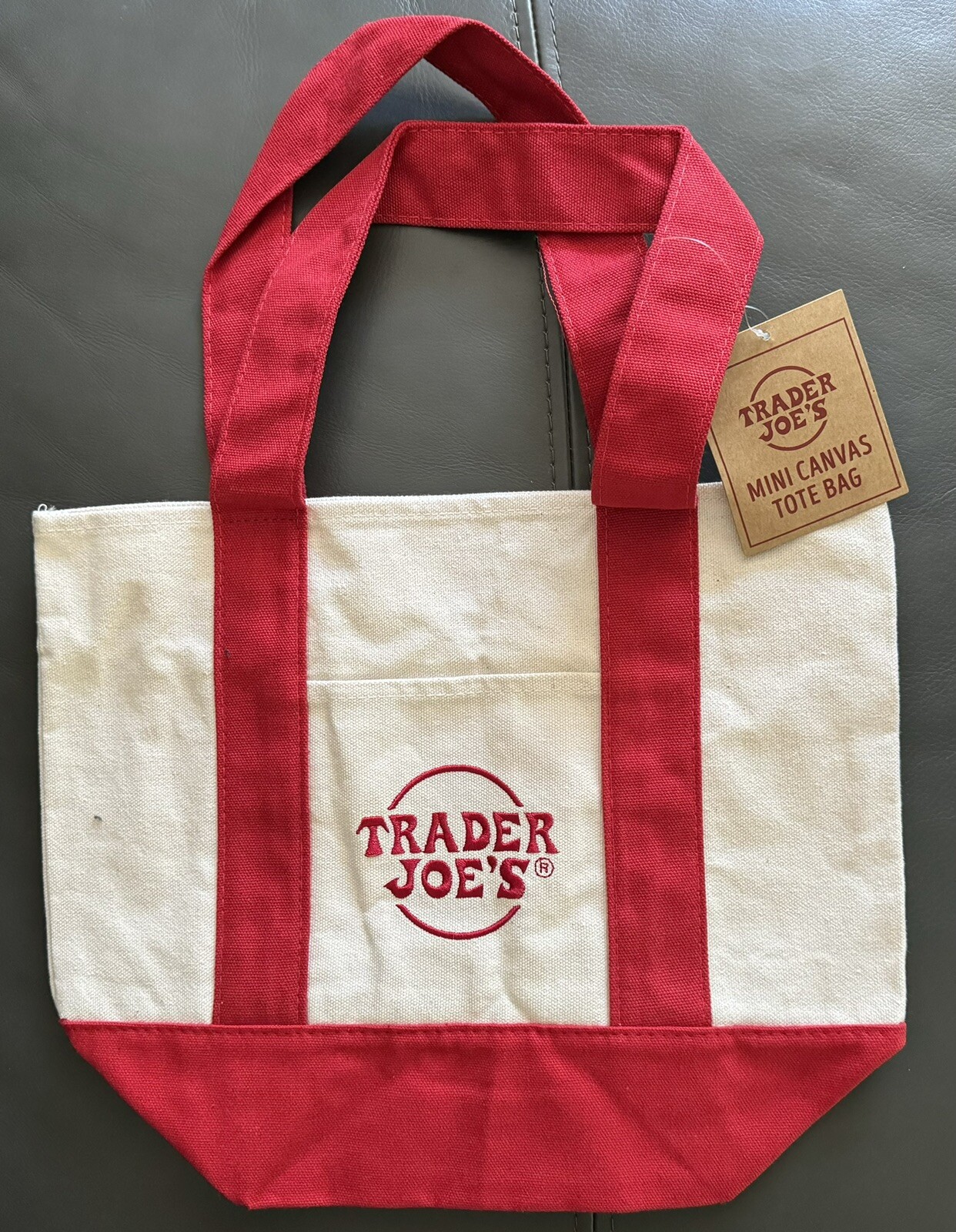 New Trader Joe’s Discontinued Mini Canvas Tote Bags 6-pack Mixed Colors