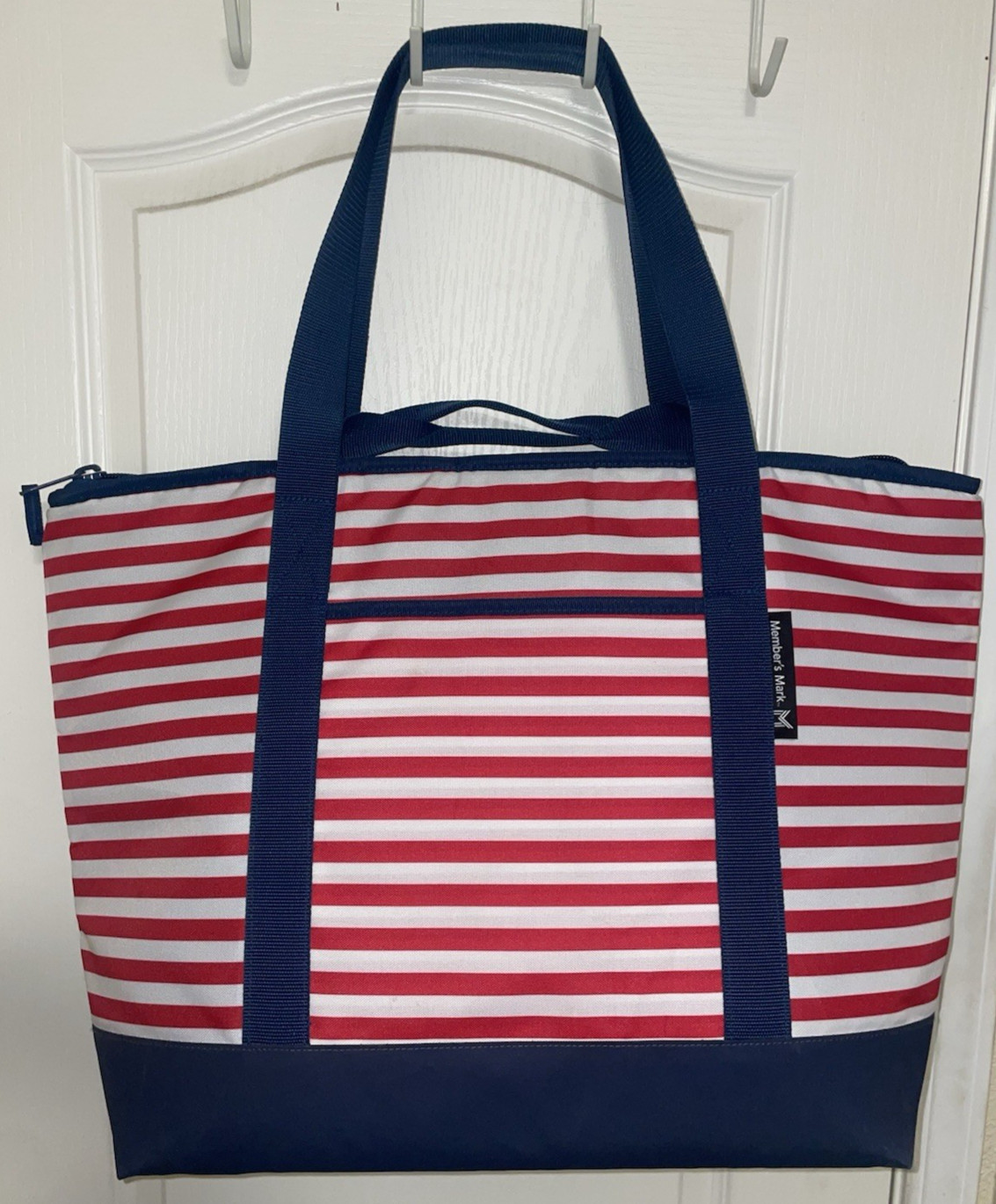 Member’s Mark Dual Carry Insulated Shopper Tote Patriotic Style Red White Blue