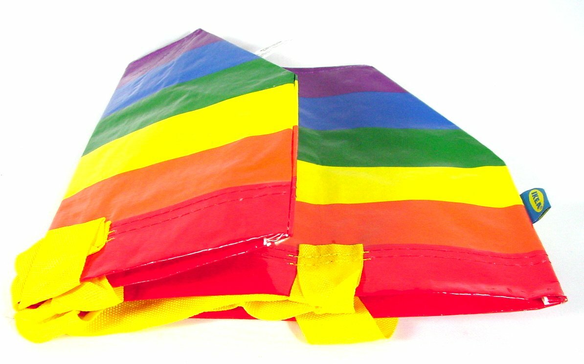 Ikea Storstomma Rainbow Bag SMALL Shopping Storage Gay Pride LGBT LGBTQ Ltd Ed