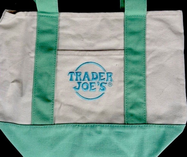 Trader Joe’s Canvas MINI PASTEL TOTES Set of 4 Pink Green Blue Lavander