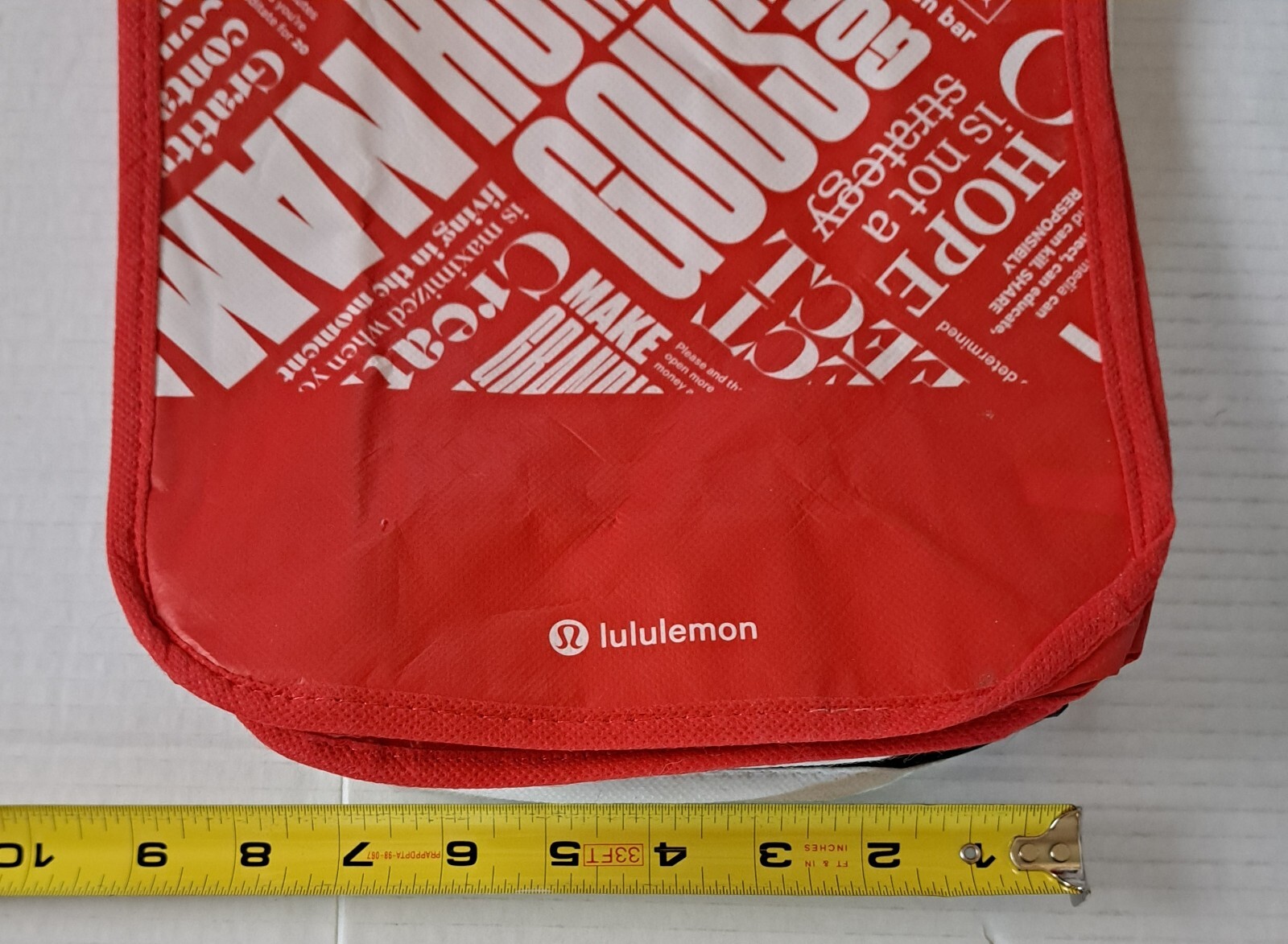 Lululemon Reusable Shopping Gift Bag Yoga Manifesto 1 Large & 10 Small Tote Lot