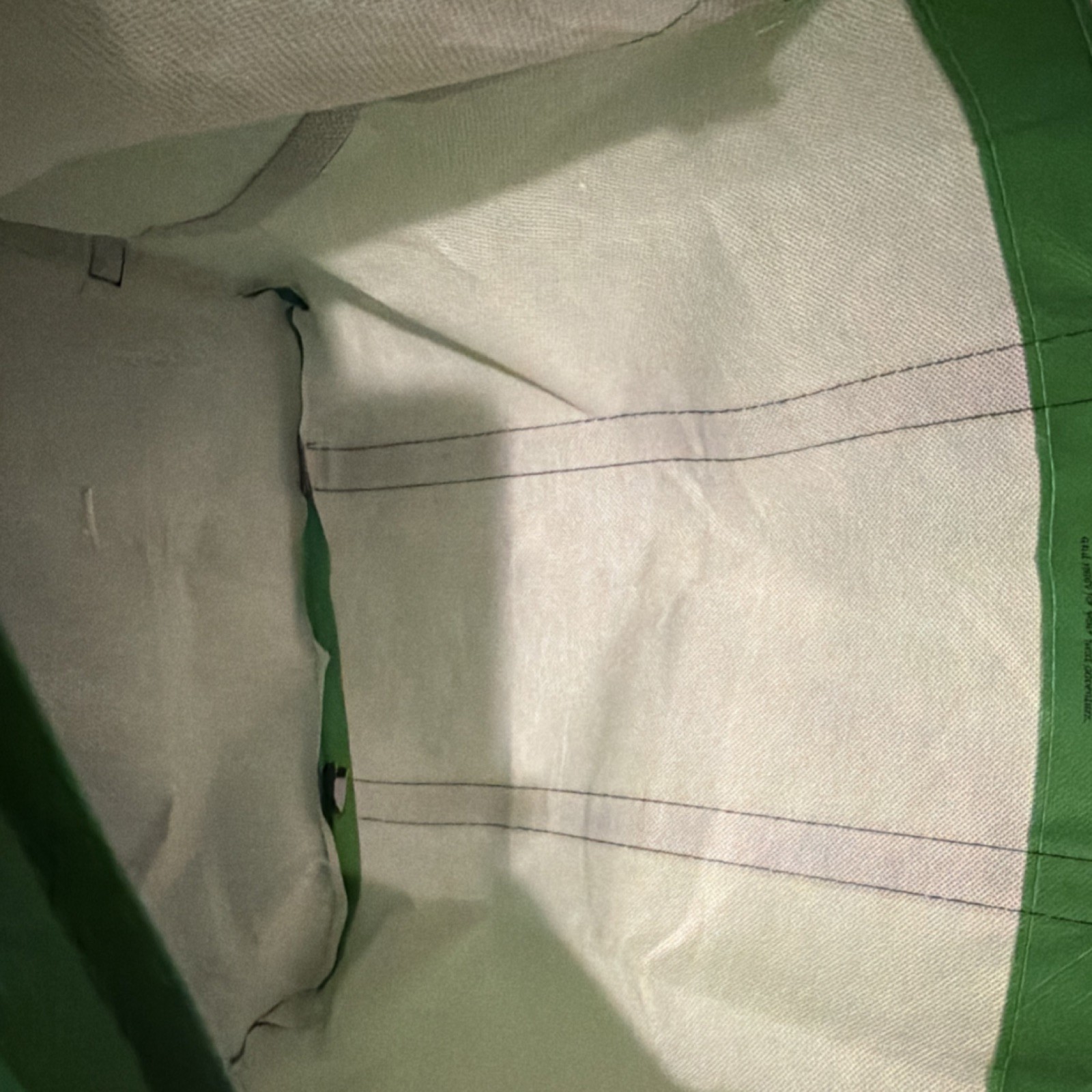 Kate Spade Green Nonwoven Foldable Reusable Shopping Bag 17x13x7 in