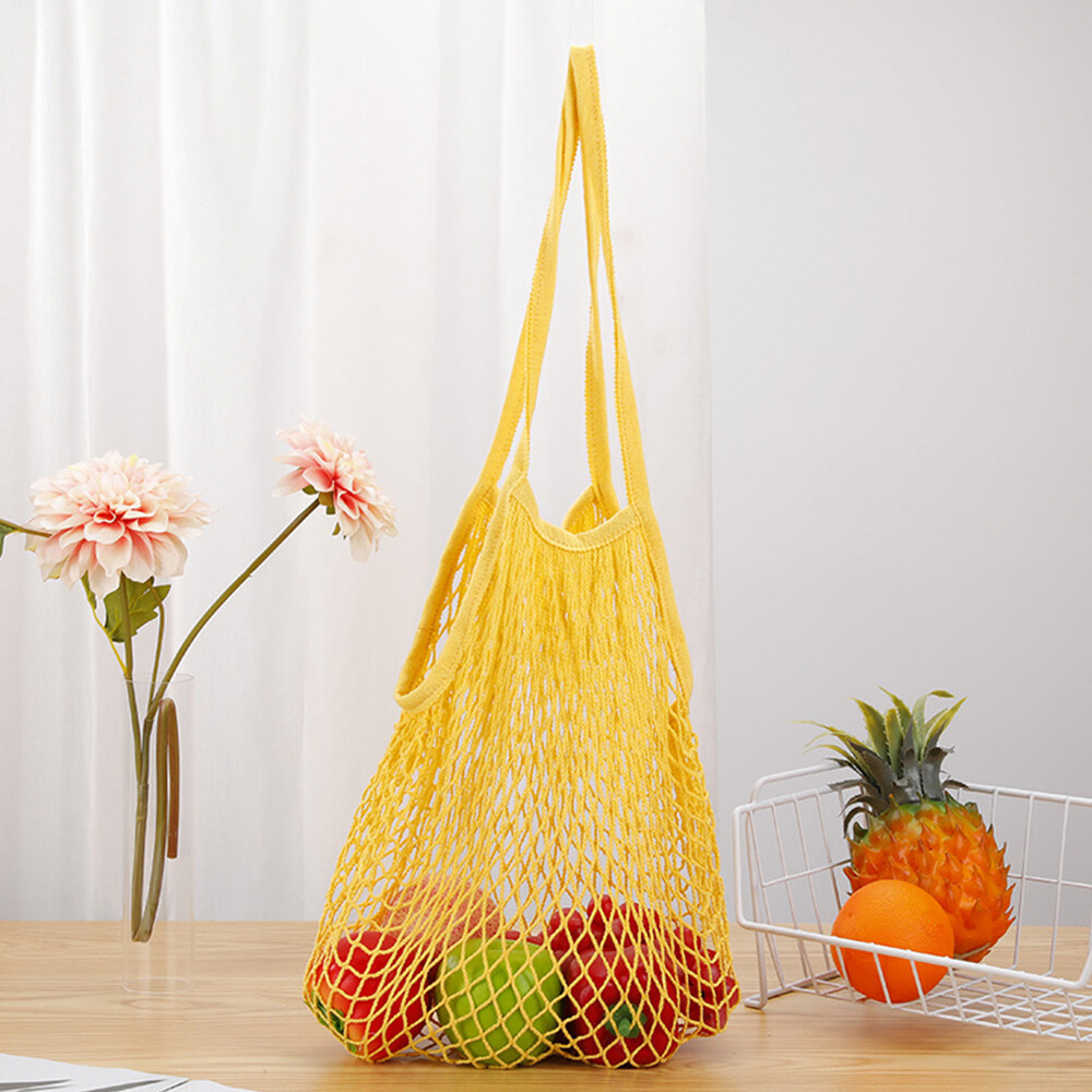 Mesh Net Bag Reusable String Shopping Bag Fruit Veg Grocery Handbag Storage Bag