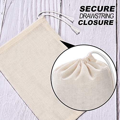 Tatuo 50 Pieces 4 x 6 Inches Muslin 4 x 6 (Pack of 50), natural color