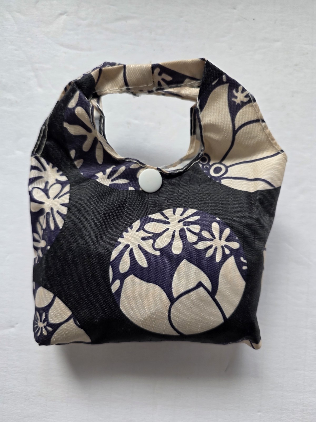 Reusable Nylon Pouch Tote with Handles Foldable Heavy-Duty Shopping Bag Japan